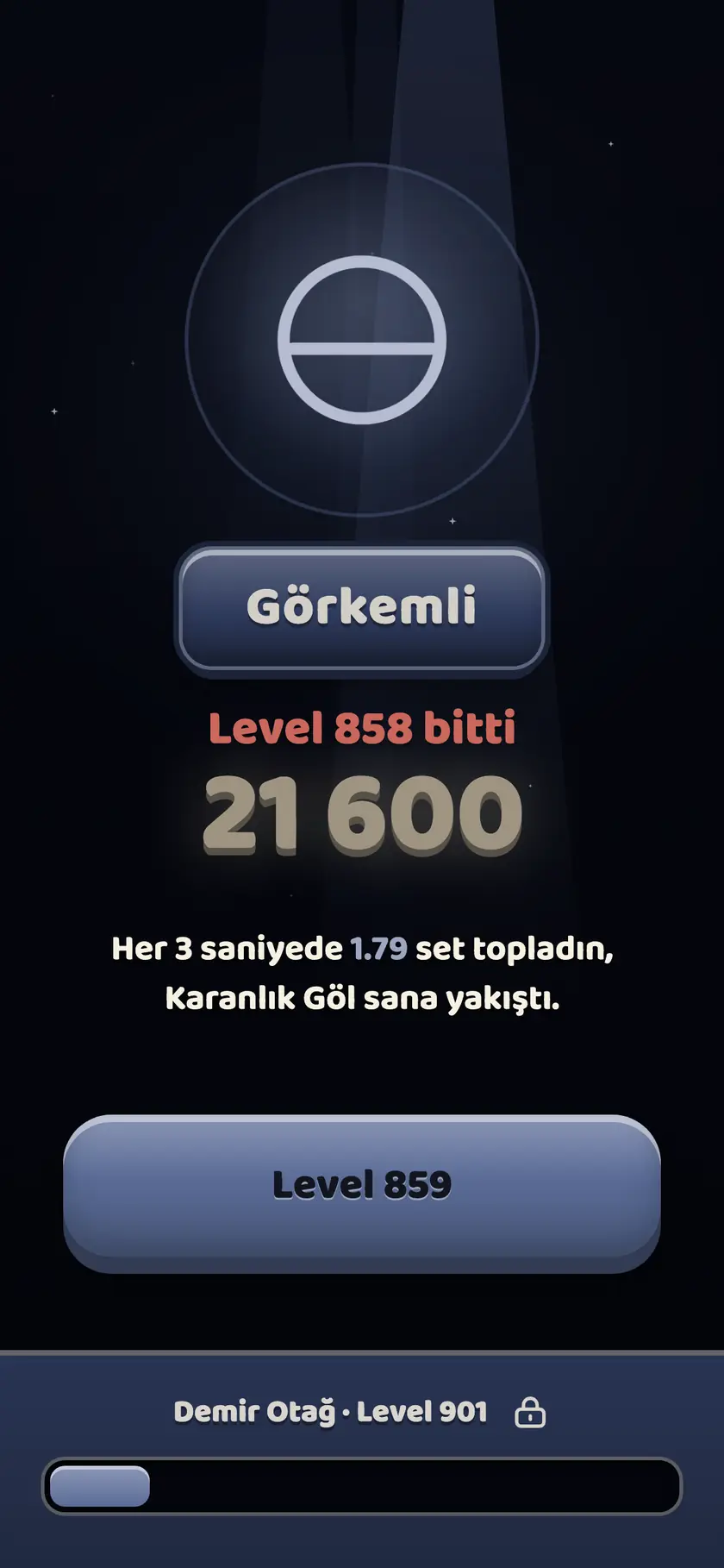 Karanlık Göl — Zafer